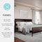 Martha Stewart Corbin King Size Solid Wood Platform Bed w/Wooden Headboard and Footboard, Dark Brown MG-090026-K-DKBRN-MS - alternate 10